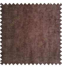 Dark brown color complete solids texture surface soft velvet finished polyester base thick background sofa fabric